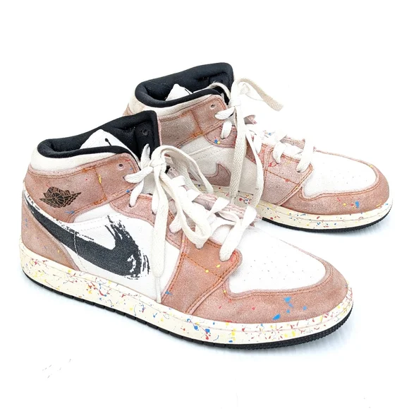 Jordan | Shoes | Nike Air Jordan Mid Se Brushstroke Paint  display picture 2
